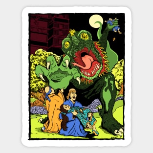 Lizard in the Garden of Sorrow Sticker